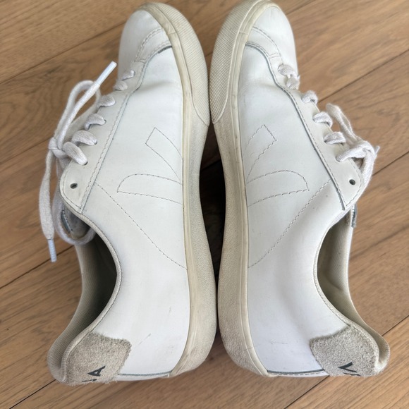 Veja Esplar Leather Sneakers Extra White Womens US 8 EUR 39 Low Top Shoes - Picture 8 of 12